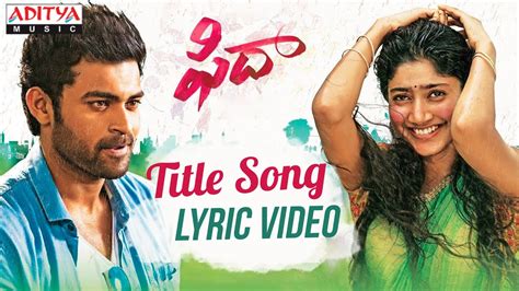 fidaa songs|fidaa song list.